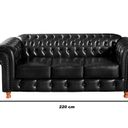 Ver imagem 3 de Sofá Chesterfield Luís Xv 3 Lugares Retrô Decoração