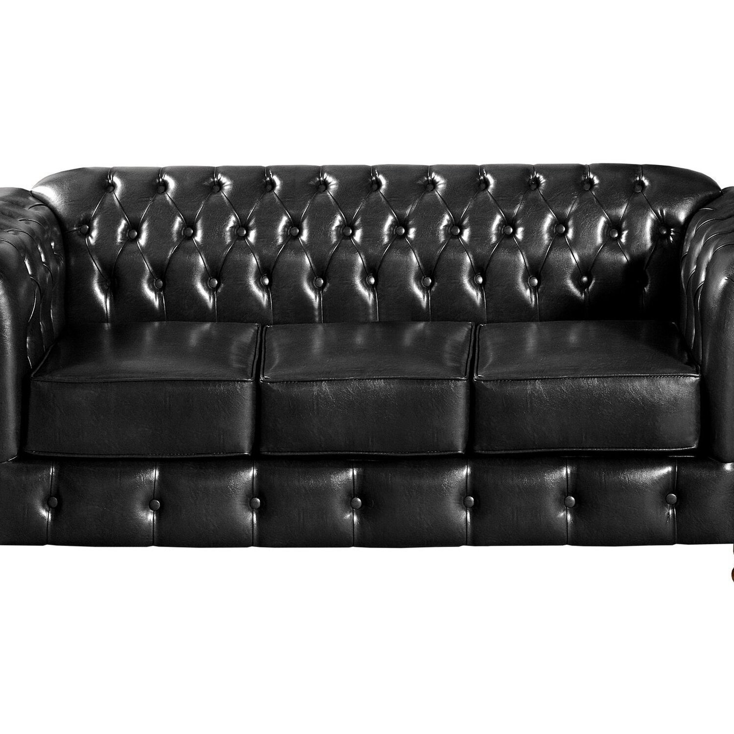 Sofá Chesterfield Luís Xv 3 Lugares Retrô Decoração