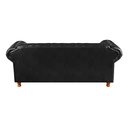 Ver imagem 6 de Sofá Chesterfield Luís Xv 3 Lugares Retrô Decoração Preto