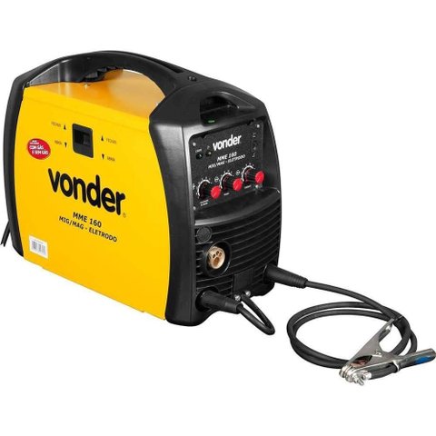 Máquina para Solda Inversora Mig-Mag e Eletrodo Revestido Mme 160 Minimig 160A 220V Monofásico