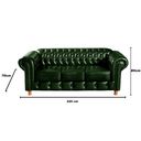 Ver imagem 3 de Sofá Chesterfield Luís Xv 3 Lugares Retrô Decoração