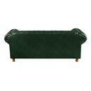 Ver imagem 6 de Sofá Chesterfield Luís Xv 3 Lugares Retrô Decoração Verde