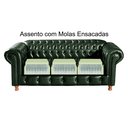 Ver imagem 4 de Sofá Chesterfield Luís Xv 3 Lugares Retrô Decoração Verde