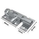 Ver imagem 4 de TRINCO FECHO FERROLHO 2 POL 50MM PORTA PORTAO ALUMINIO PRETO