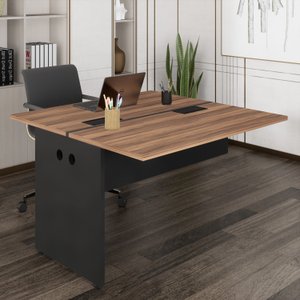Lateral de Plataforma Dupla Acoplar Pé Painel 120x120cm Espresso Móveis