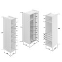 Ver imagem 6 de Guarda-Roupa de Canto Reto 3 Portas com Espelho 100% MDF Moldure Yescasa