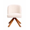 Ver imagem 2 de Kit 2 Cadeiras de Jantar Nora Estrutura em Madeira Estofado em Bouclé Off White