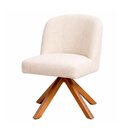 Ver imagem 6 de Kit 2 Cadeiras de Jantar Nora Estrutura em Madeira Estofado em Bouclé Off White