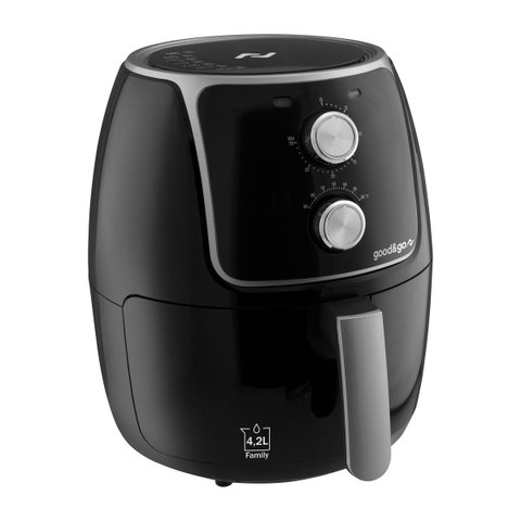 Fritadeira Elétrica sem Óleo Good&amp;go:preto/110v