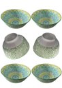 Ver imagem 1 de Conjunto de 06 Bowlls Cumbucas Estilo Portugues Grandes 500ml Mek o Jogo Contem 06cumbucas para Comi
