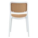 Ver imagem 5 de Kit 4 Cadeiras Empilhável Lia Bali Rivatti Polipropileno Branco Assento Encosto Simuland Rattan