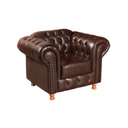 Conjunto de Sofá 3 Lugares e 2 Poltronas Chesterfield Luís Xv - 5