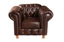 Ver imagem 6 de Conjunto de Sofá 3 Lugares e 2 Poltronas Chesterfield Luís Xv Marrom Café