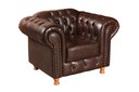 Ver imagem 5 de Conjunto de Sofá 3 Lugares e 2 Poltronas Chesterfield Luís Xv Marrom Café