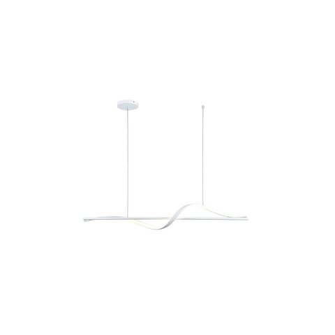 Luminária de Teto Pendente Coaster Branco Led Taschibra 20w 3000k Luz Quente