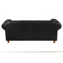 Ver imagem 5 de Conjunto de Sofá 3 Lugares e 2 Poltronas Chesterfield Luís Xv Preto
