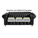 Ver imagem 6 de Conjunto de Sofá 3 Lugares e 2 Poltronas Chesterfield Luís Xv Preto