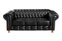 Ver imagem 4 de Conjunto de Sofá 3 Lugares e 2 Poltronas Chesterfield Luís Xv Preto
