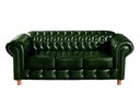 Ver imagem 3 de Conjunto de Sofá 3 Lugares e 2 Poltronas Chesterfield Luís Xv Verde