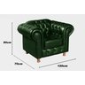 Conjunto de Sofá 3 Lugares e 2 Poltronas Chesterfield Luís Xv - 7