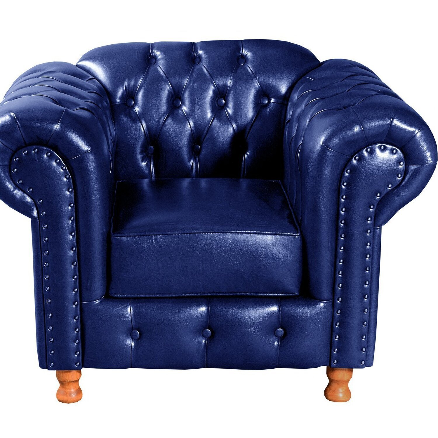 Conjunto de Sofá 3 Lugares e 2 Poltronas Chesterfield Luís Xv - 6