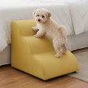 Ver imagem 2 de Escada Pet 46cm Estofada para Cachorro Nuvem R01 Veludo Amarelo - Annie Decor