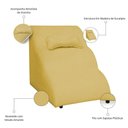 Ver imagem 3 de Escada Pet 46cm Estofada para Cachorro Nuvem R01 Veludo Amarelo - Annie Decor
