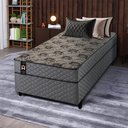 Ver imagem 1 de Cama Box Mônaco Solteiro c/ Molas Ensacadas 88x188x57 Cinza