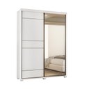 Ver imagem 3 de Guarda-Roupa 2 Portas com Pé e Espelho 100% MDF Quality Yescasa