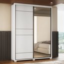Ver imagem 1 de Guarda-Roupa 2 Portas com Pé e Espelho 100% MDF Quality Yescasa