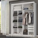 Ver imagem 2 de Guarda-Roupa 2 Portas com Pé e Espelho 100% MDF Quality Yescasa