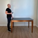 Ver imagem 4 de Mesa de Jantar Retangular Camile - Tampo em Mdf Bp 15mm 135 X 80 Cm e Base em Madeira Maciça
