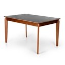 Ver imagem 1 de Mesa de Jantar Retangular Camile - Tampo em Mdf Bp 15mm 135 X 80 Cm e Base em Madeira Maciça