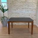Ver imagem 2 de Mesa de Jantar Retangular Camile - Tampo em Mdf Bp 15mm 135 X 80 Cm e Base em Madeira Maciça