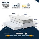 Ver imagem 2 de Cama Box Solteiro com Colchão de Molas Ensacadas Double Comfort + Auxiliar de Espuma Unique 88cm