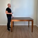 Ver imagem 4 de Mesa de Jantar Retangular Camile - Tampo em Mdf Bp 15mm 135 X 80 Cm e Base em Madeira Maciça