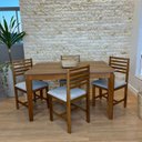 Ver imagem 6 de Mesa de Jantar Retangular Camile - Tampo em Mdf Bp 15mm 135 X 80 Cm e Base em Madeira Maciça