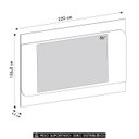 Ver imagem 4 de Painel Tv 86 Pol 220cm Suspenso Reno Pinho/off White A09 - Mpozenato