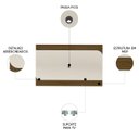 Ver imagem 3 de Painel Tv 86 Pol 220cm Suspenso Reno Pinho/off White A09 - Mpozenato