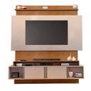 Ver imagem 2 de Painel Home Theater Suspenso Rack Louro Freijo/off White