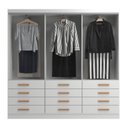 Ver imagem 2 de Guarda-roupa 6 Portas e 12 Gavetas New Mônaco