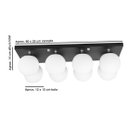 Ver imagem 5 de Lustre Luminária Octuplo Preto Orby Bolinha 60x25 cm
