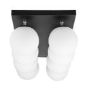 Ver imagem 4 de Lustre Luminária Octuplo Preto Orby Bolinha 60x25 cm