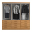 Ver imagem 2 de Guarda-roupa 6 Portas e 12 Gavetas New Mônaco