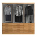 Ver imagem 2 de Guarda-Roupa 6 Portas e 12 Gavetas New Mônaco Amarelo/Cinnamomo
