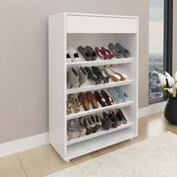 Sapateira Multiuso com Gaveta Tecnomobili Branca - Sa3404 - 2