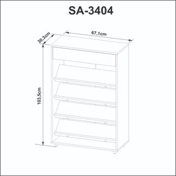 Sapateira Multiuso com Gaveta Tecnomobili Branca - Sa3404 - 6