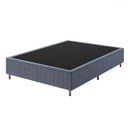 Ver imagem 1 de Base de Cama Box Casal Lunare Rustico Azul - Vian