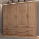 Ver imagem 1 de Guarda-roupa 6 Portas e 12 Gavetas New Mônaco