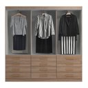 Ver imagem 2 de Guarda-roupa 6 Portas e 12 Gavetas New Mônaco